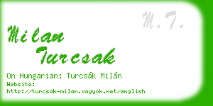 milan turcsak business card